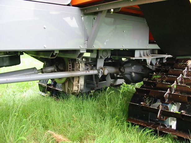 Undated Bow Pioneers Snowmobile Club photo of a "tucker" snow groomer