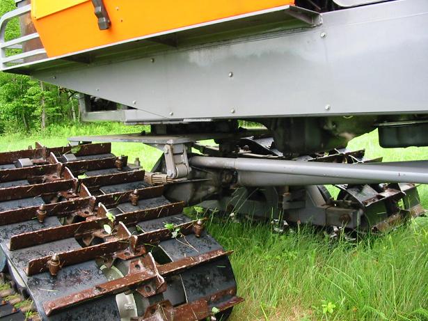 Undated Bow Pioneers Snowmobile Club photo of a "tucker" snow groomer