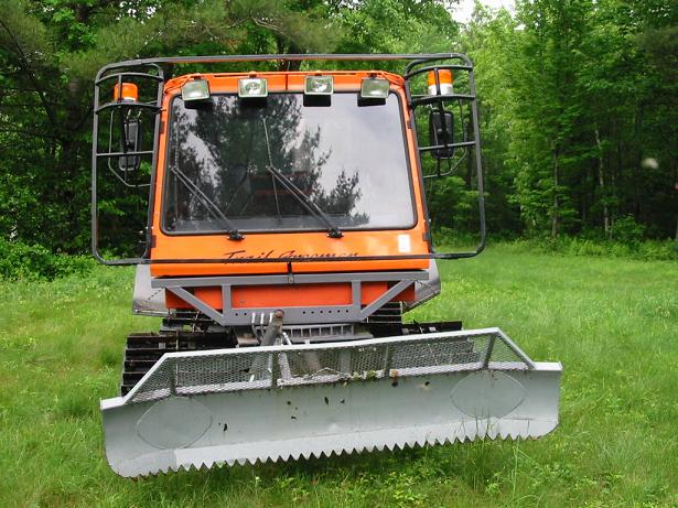 Undated Bow Pioneers Snowmobile Club photo of a "tucker" snow groomer